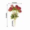 3 Bouquets 13 in Artificial FLOWERS Silk Rose Bud Floral Bushes